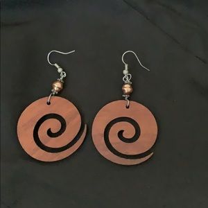 Made in Hawaii wood earrings